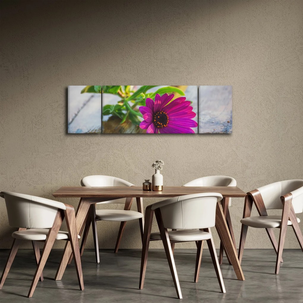 Obraz ciętego kwiatu (170x50 cm)