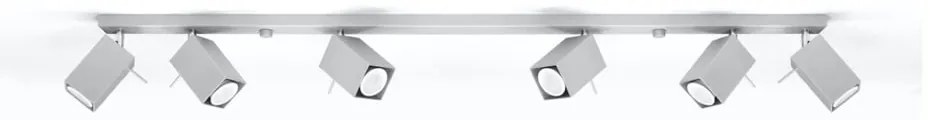 Szara lampa punktowa 6x118 cm Toscana – Nice Lamps