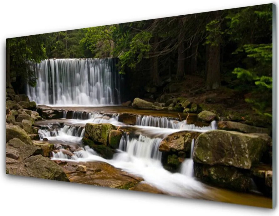 Panel nad blat kuchenny Ukryty Wodospad w Gęstwinie