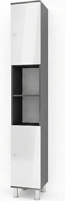 Szafka łazienkowa antracyt 30x30x190 fynn