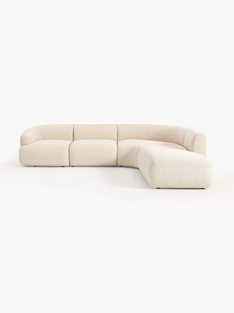 Narożna sofa modułowa Bouclé Sofia (4-osobowa)