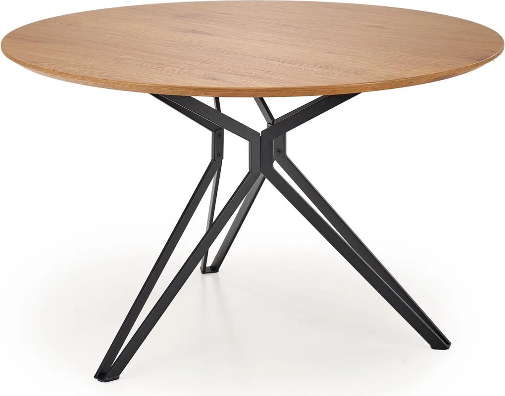 Okrągły stół do jadalni na metalowych nogach Pixel 2 Halmar