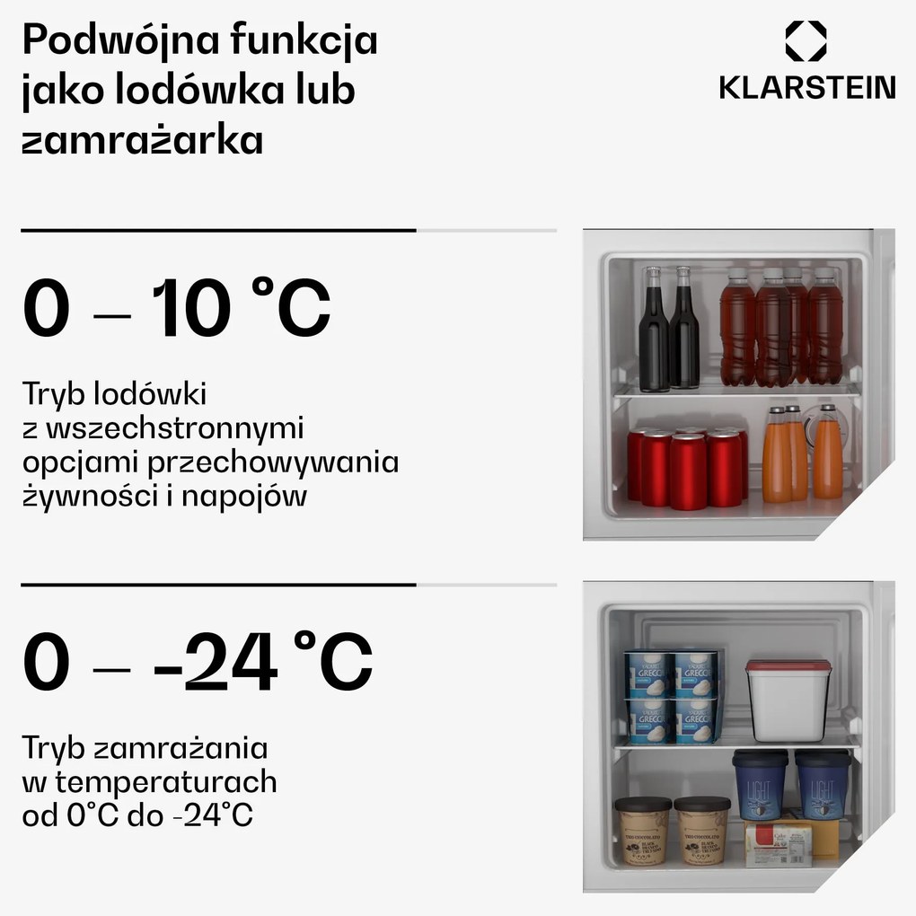 Klarstein Irene chłodziarko-zamrażarka, 31 litrów