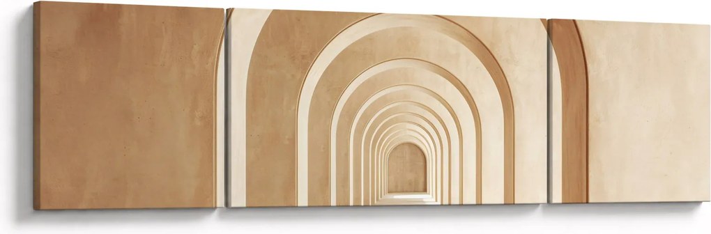 Obraz - Beżowe przejście (170x50 cm)