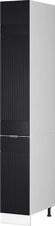 Szafka aptekarska czarne paski 30x58x206.8 fame-line