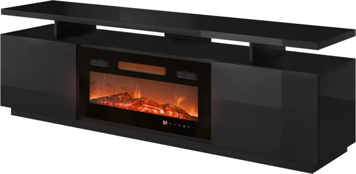 Szafka RTV Aniceto z kominkiem