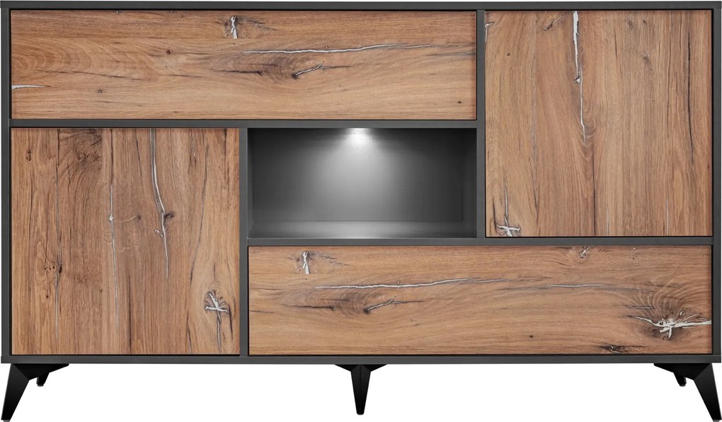 Industrialna komoda z oświetleniem Venice 4D