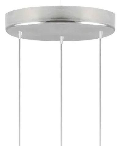 Lampa wisząca z trzema zwisami na stalowym stelażu - C4-G39