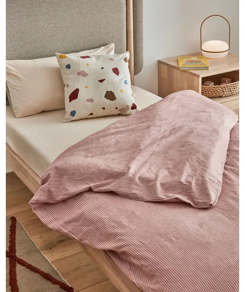 Różowo-beżowa bawełniana pościel dziecięca do łóżeczka z prześcieradłem 70x120 cm Giorgii – Kave Home