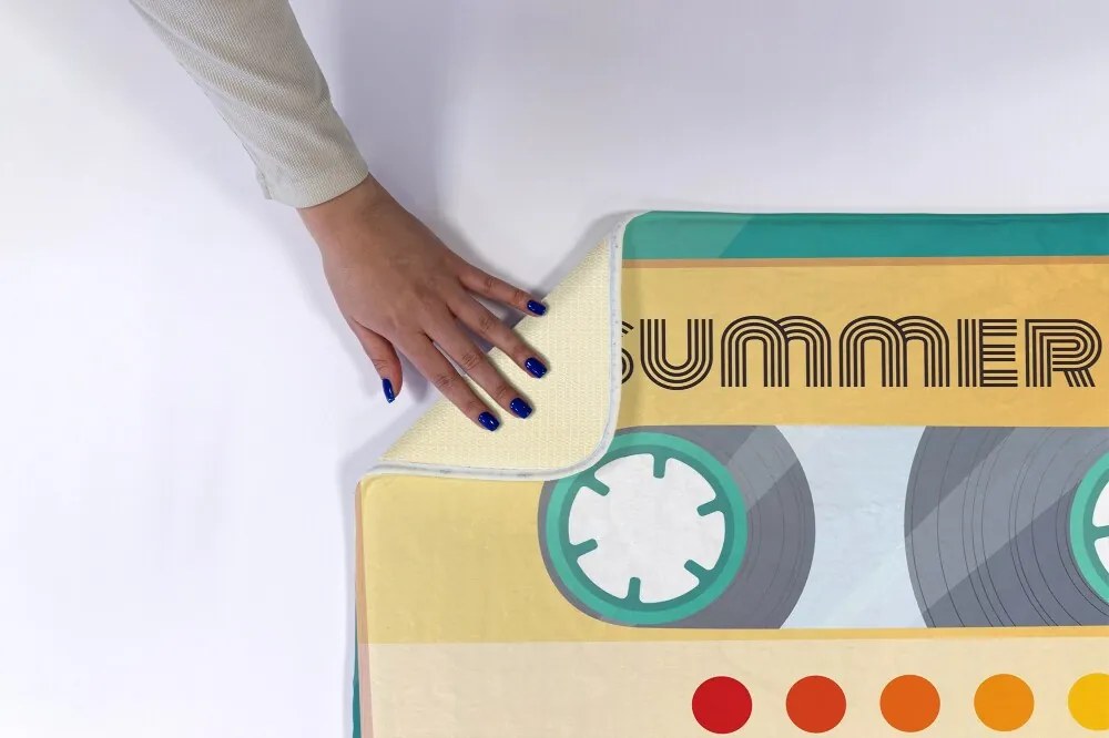 Dywanik łazienkowy antypoślizgowy Dywanik łazienkowy antypoślizgowy Kaseta Retro