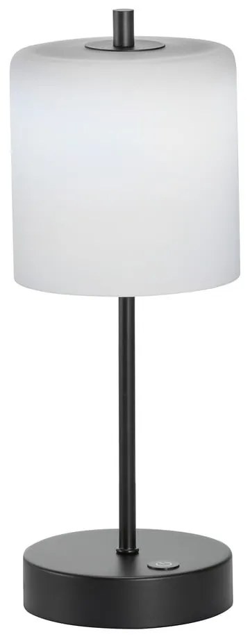 Czarno-biała lampa stołowa LED ze ściemniaczem (wysokość 34,5 cm) Riva – Fischer &amp; Honsel