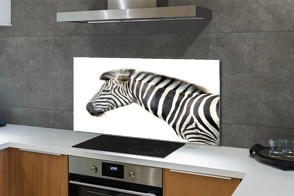 Panel szklany do Kuchni Profil Dzikiej Zebry