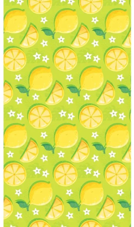 Zestaw plażowy LEMONS – ręcznik plażowy 100×180 cm i ponczo 80×145 cm, zielony