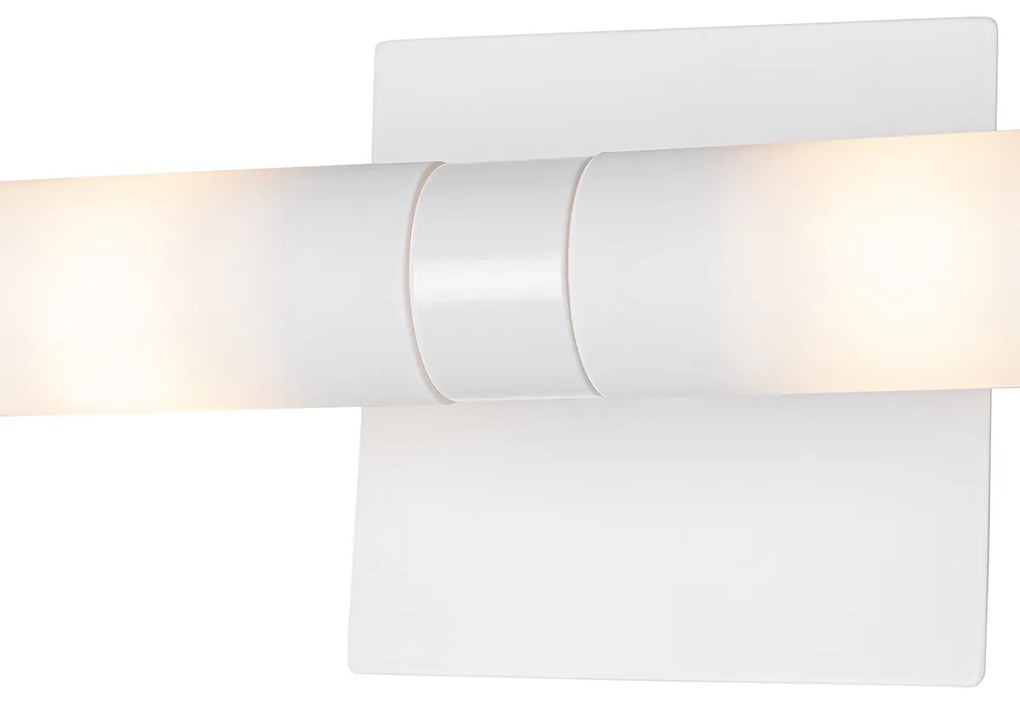 Nowoczesna lampa ścienna do łazienki biała IP44 2-punktowa - Bath Nowoczesny Oswietlenie wewnetrzne