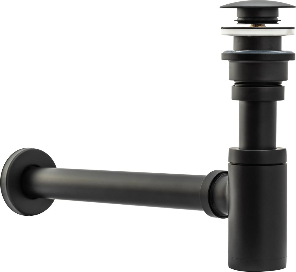 Syfon Umywalkowy Klik-Klak Uniwersalny Rea Czarny Postarzany