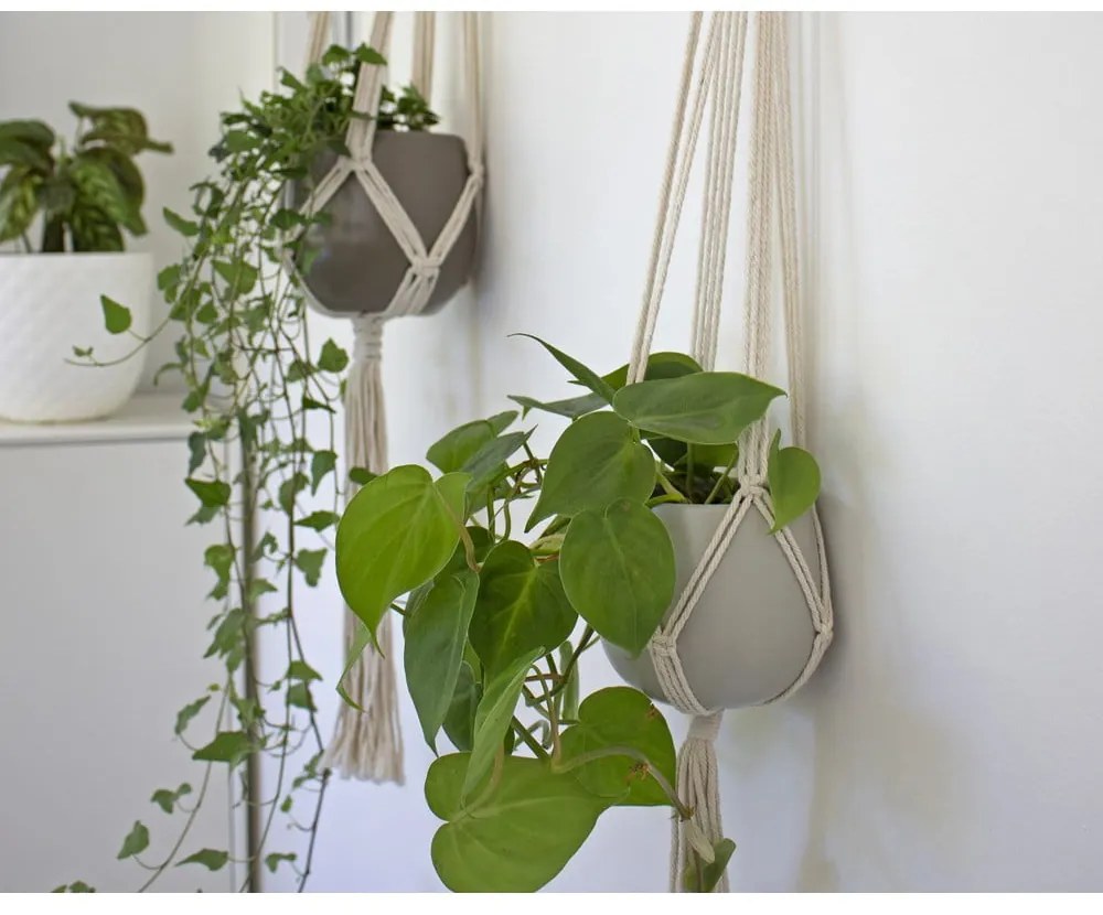 Tekstylny system do zawieszenia doniczki ø 13 cm (wysokość 100 cm) Macramé – Artevasi