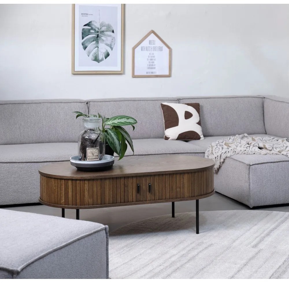 Stolik w dekorze dębu 60x120 cm Nola – Unique Furniture