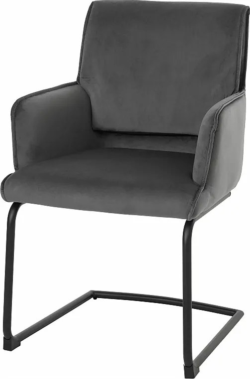 Krzesło wspornikowe MCW-N60,  ciemnoszary