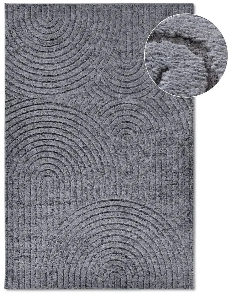 Antracytowy dywan 160x235 cm Panglao New York Anthracite – Elle Decoration