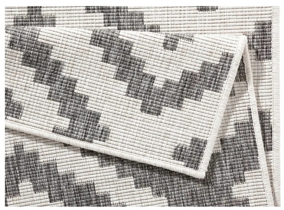 Szary chodnik dwustronny NORTHRUGS Malta, 80x345 cm