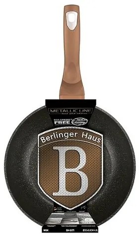 Berlinger Haus Wok patelnia Rosegold Metallic Line, 30 cm