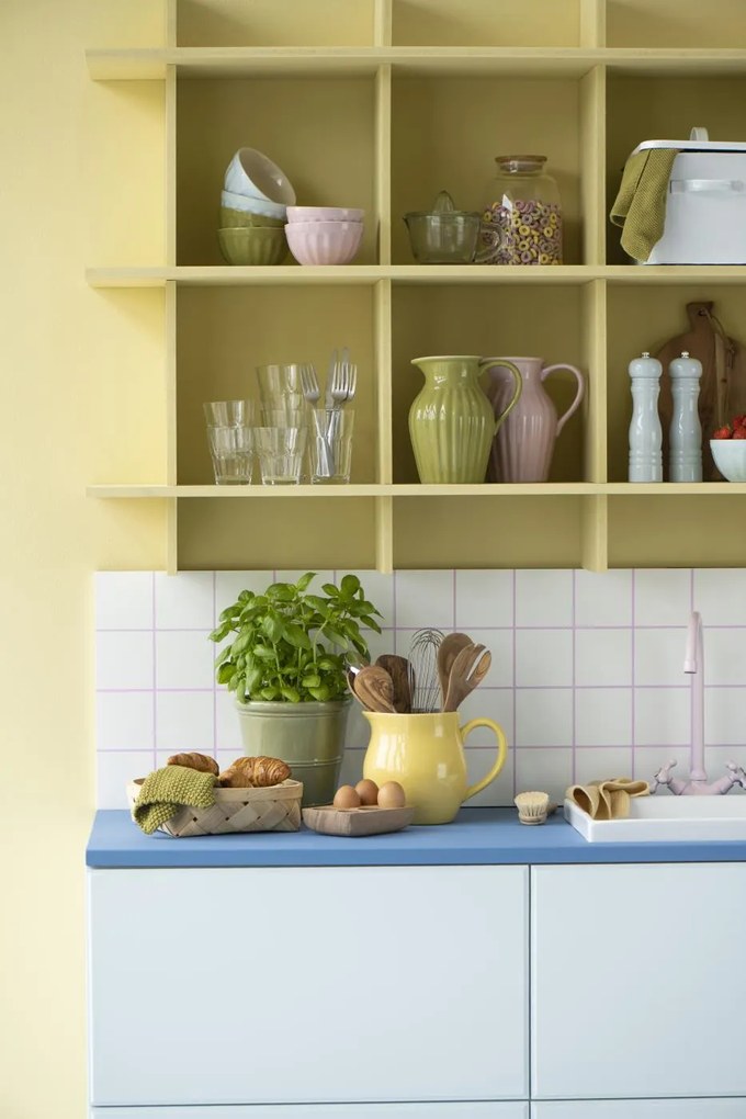 Żółta ceramiczna misa na ciasto MYNTE LEMONADE