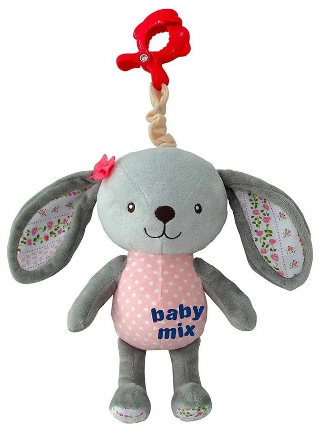 Baby Mix Pluszowa zabawka dla dzieci z mechanizmemmuzycznym Królik