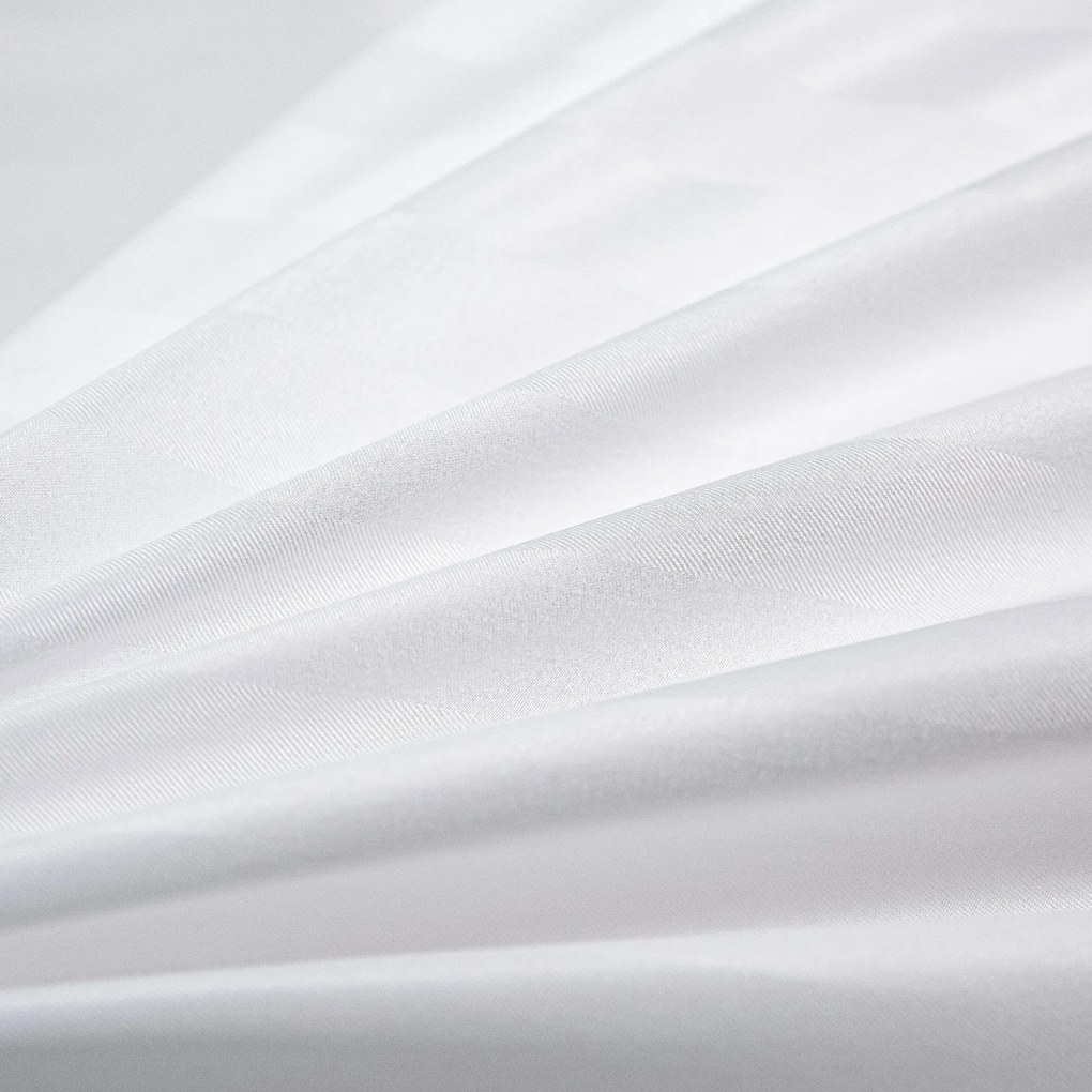 PrzytulneMieszkanie.pl PrzytulneMieszkanie.pl Hotelowa pościel z mikrowłókna JASMINE biała - pasek 2 cm Rozmiar pościeli: 70 x 90 cm | 140 x 200 cm