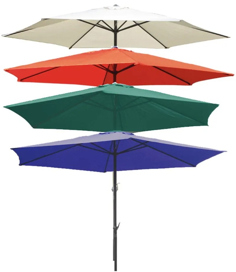 Szary parasol ogrodowy 300x300 cm – Garden Pleasure