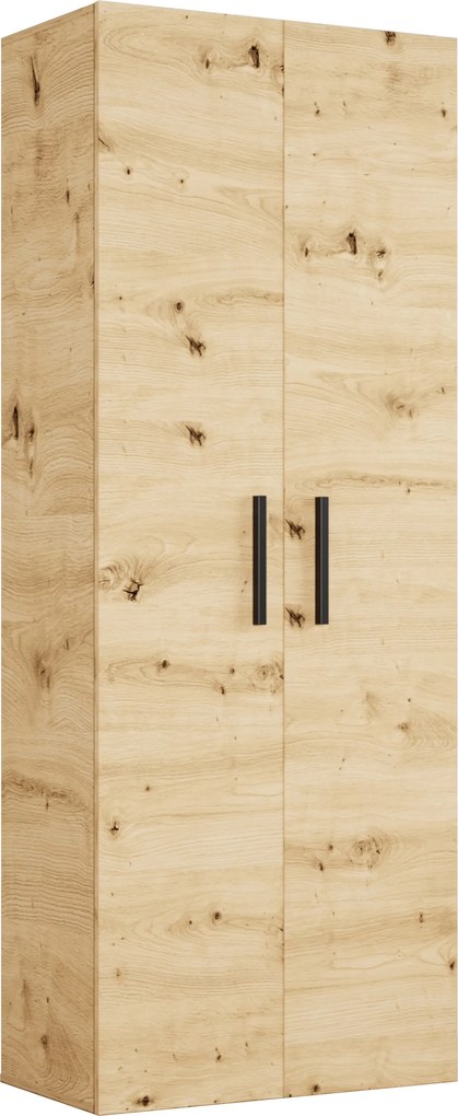 Garderoba MODULO - Dąb artisan / Bez lameli / Bez lustra / 80 cm / —