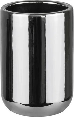 Kubek na szczoteczki do zębów ceramiczny w kolorze srebra Lotus – Mette Ditmer Denmark