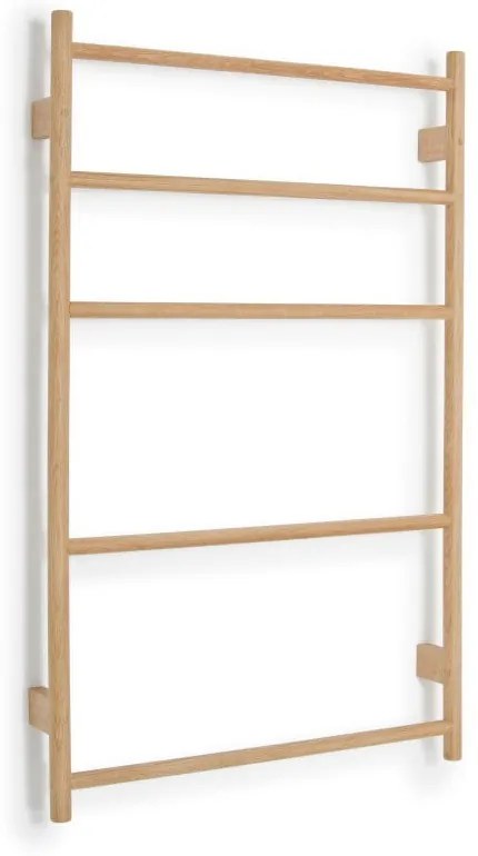 Wieszak na ręczniki z drewna dębowego Wireworks Towel Rail Wallbar