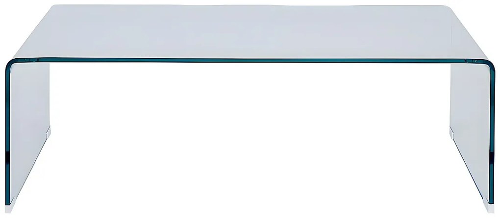 Stolik kawowy ALONZO - Gięte szkło hartowane