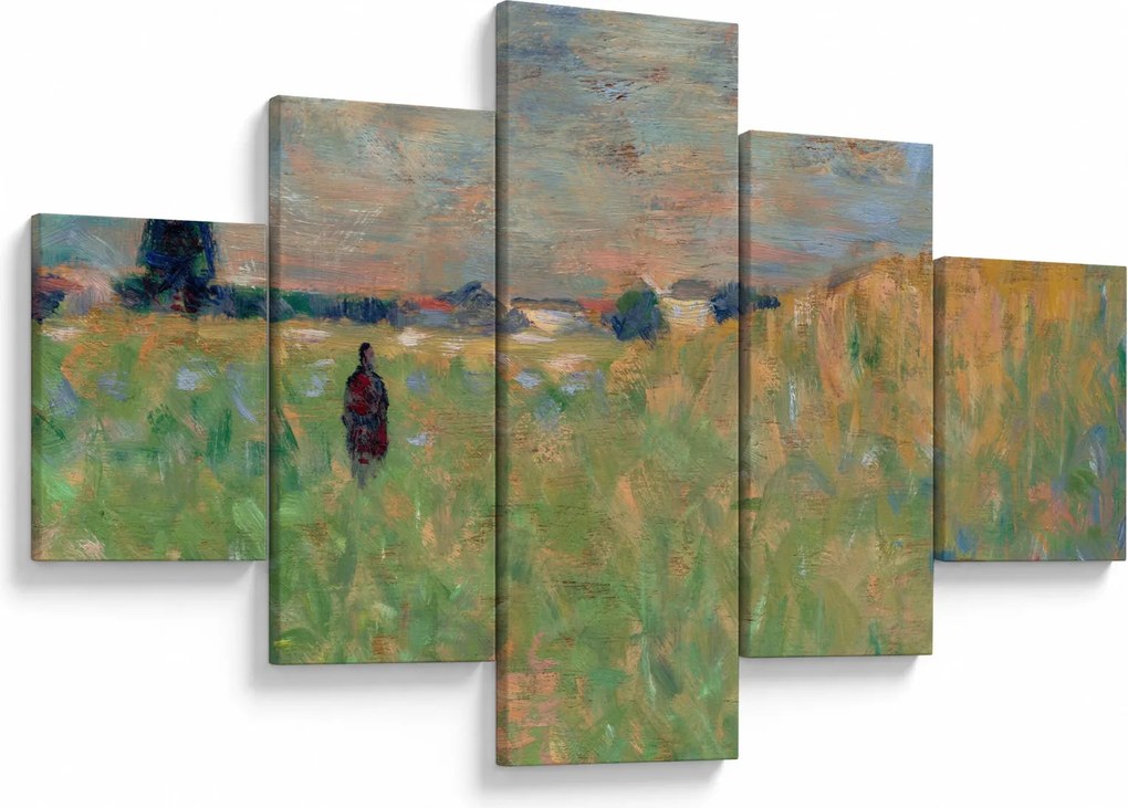 Obraz - Georges Seurat, A Summer Landscape, reprodukcje (125x70 cm)
