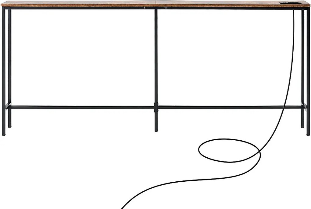 Stolik Konsolowy, SucceBuy Wąski Stolik Konsolowy 180 cm z Półką do Przedpokoju i Salonu