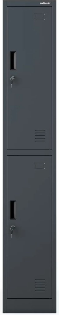 Szafka socjalna ubraniowa BHP antracytowa IGOR 1 Plus 316,5 x 1850 x 450 mm