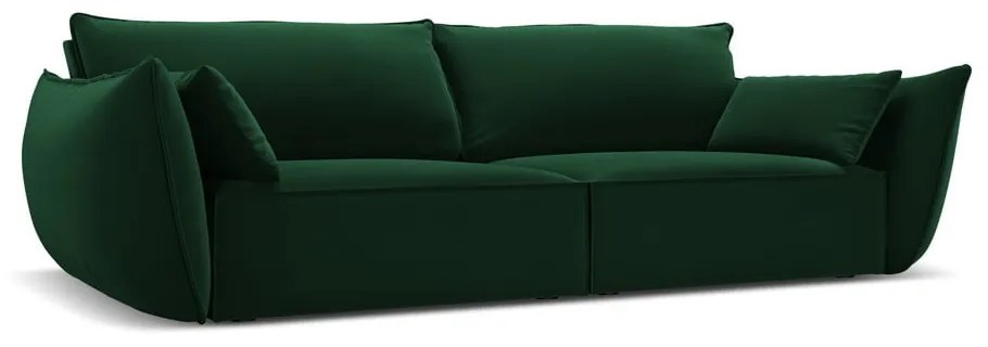 Ciemnozielona aksamitna sofa 208 cm Vanda – Mazzini Sofas