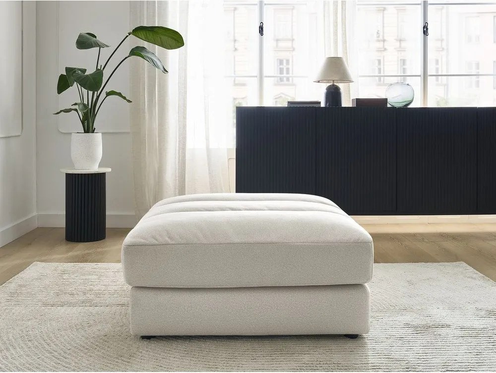 Beżowy aksamitny podnóżek Sierra – Bobochic Paris