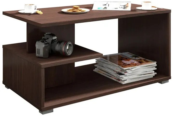 Prostokątna ława do salonu wenge K4-C56