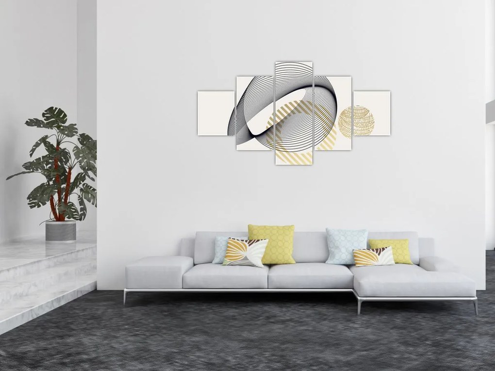Obraz - Kształty geometryczne N⁰3 (125x70 cm)