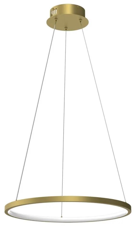 Lampa LED ROTONDA LED/27W/230V złota na linku