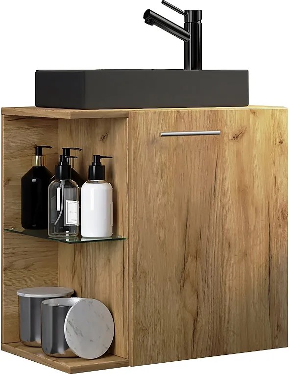 2 szt umywalka Hausa wąska czarna