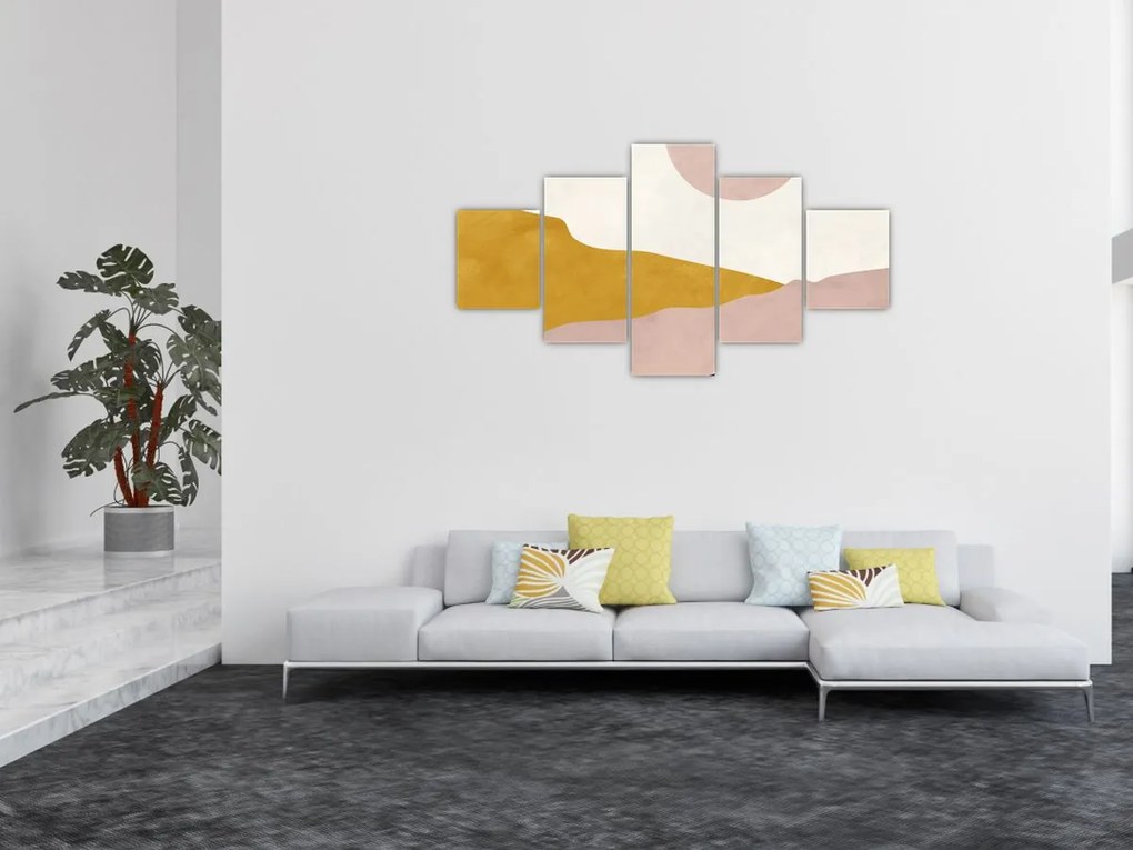 Obraz - Góry akwarelowe N⁰3 (125x70 cm)