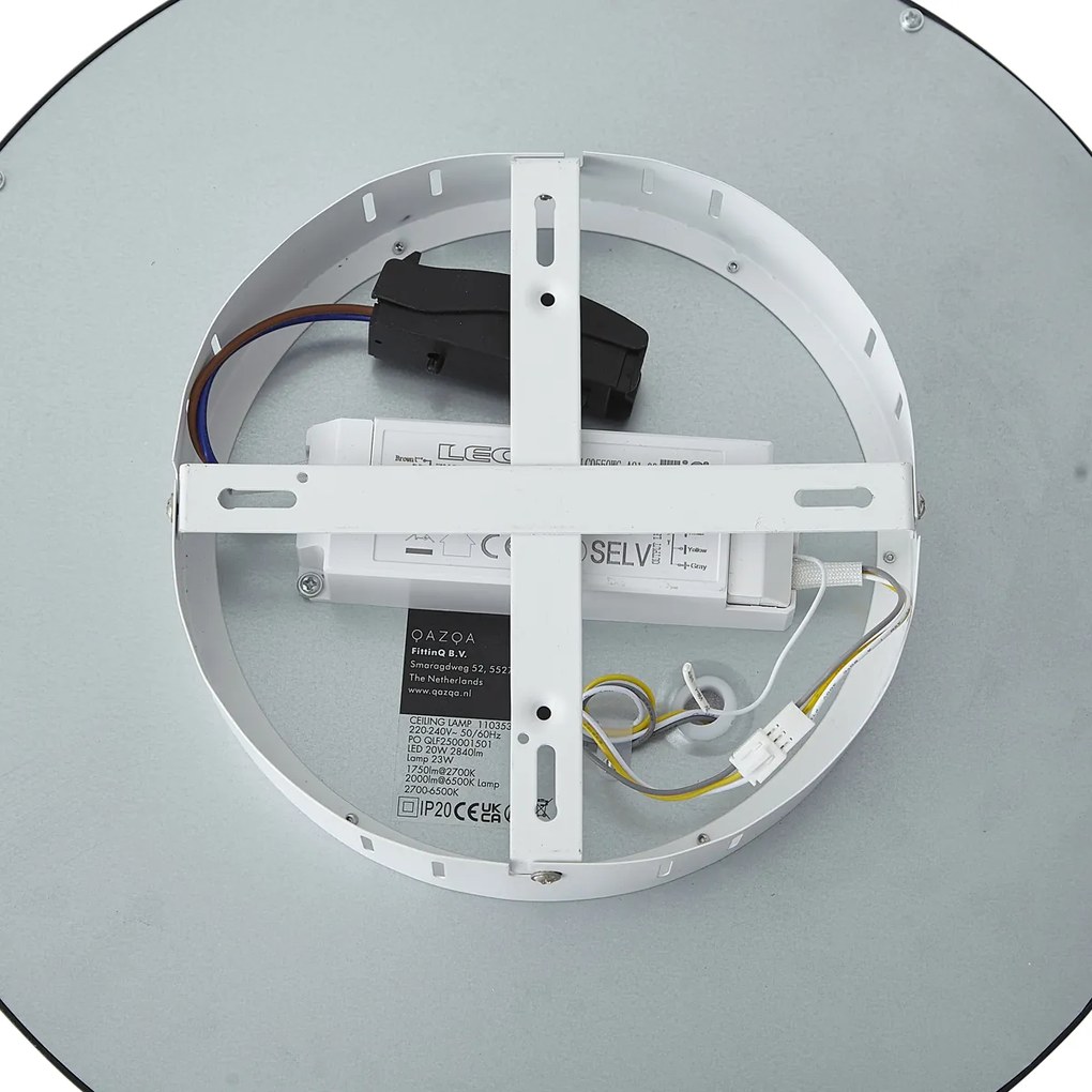 Inteligentny panel LED czarny 40 cm z funkcją LED Dim to Warm ze zdalnym sterowaniem - Knob