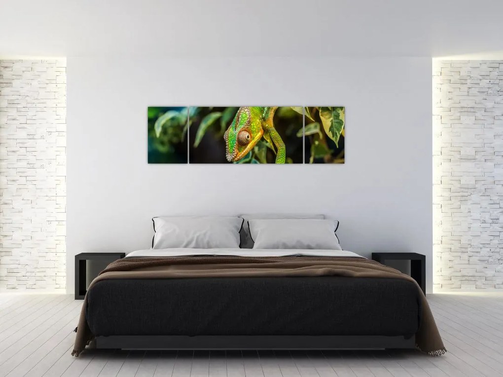 Obraz kameleona (170x50 cm)