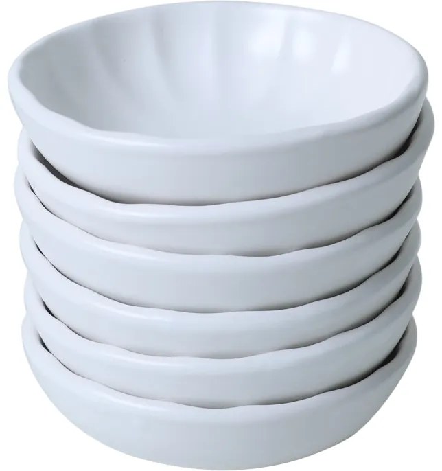 Zestaw 6 misek kamionkowych Laguna 12 cm, biały