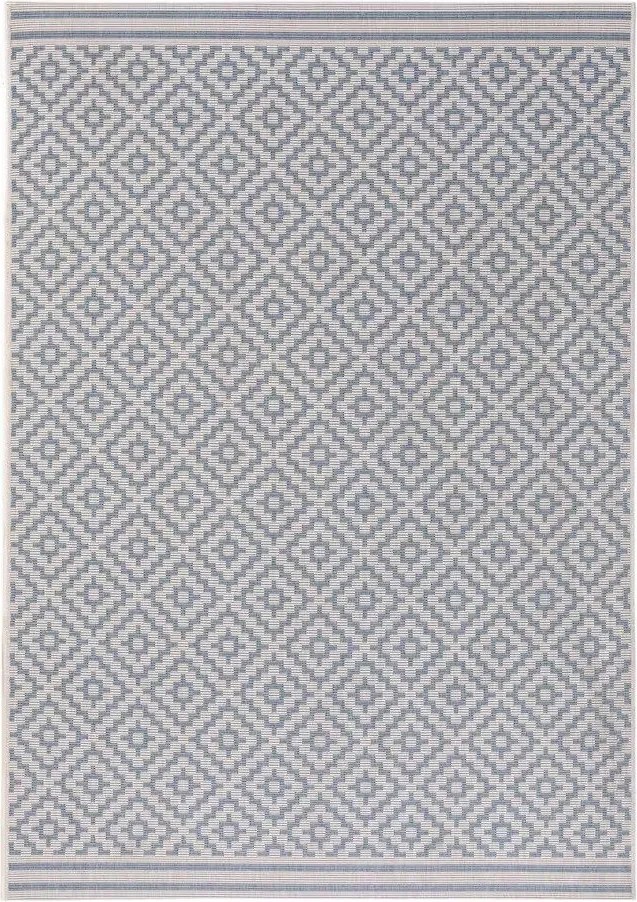 Zewnętrzny dywan w szaro-niebieskim kolorze Metro