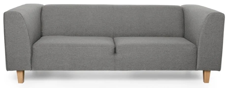 Szara sofa Scandic Diva, 216 cm