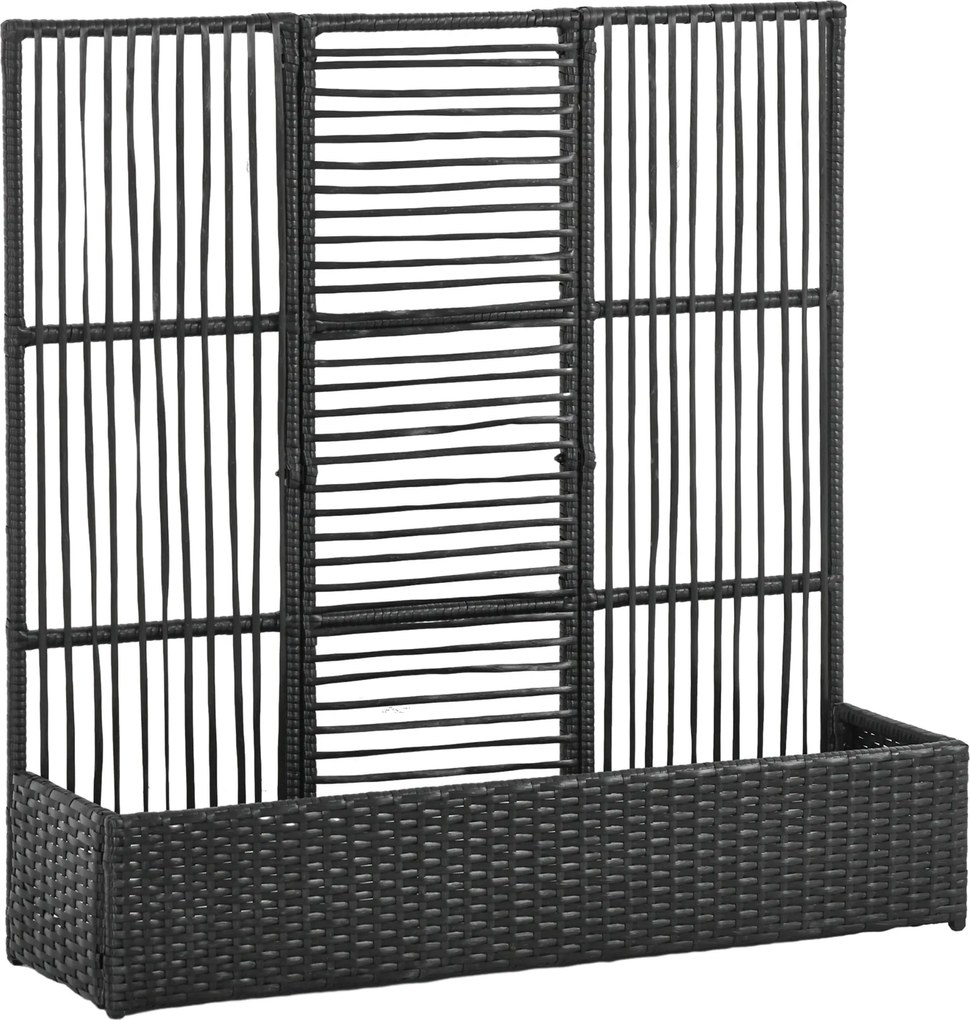 Outsunny Donica na kwiaty z ramką, doniczka na kwiaty, odporna na warunki atmosferyczne, 103 cm x 103 cm x 29 cm, Brązowa