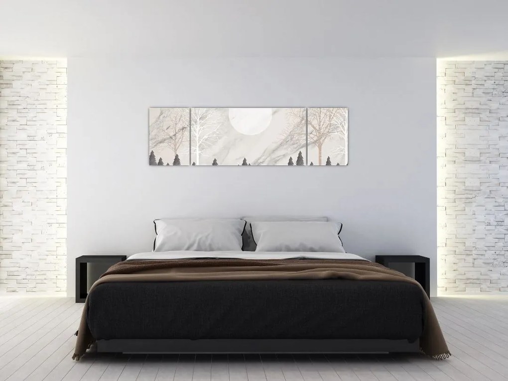 Obraz - Zimowy krajobraz (170x50 cm)